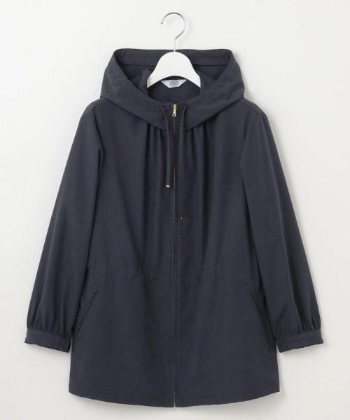 【洗える】80/1スパンタイプライター フーデッド アウター 