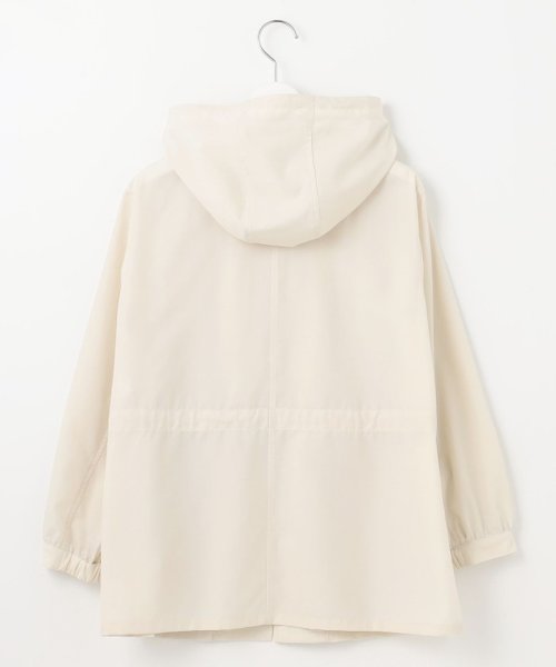 【洗える】80/1スパンタイプライター フーデッド アウター 