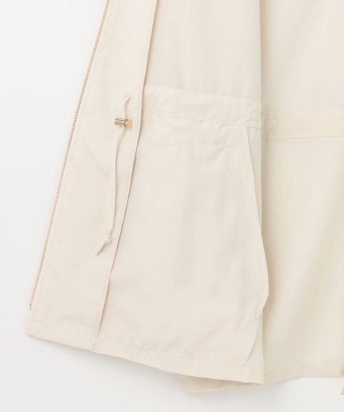 【洗える】80/1スパンタイプライター フーデッド アウター 