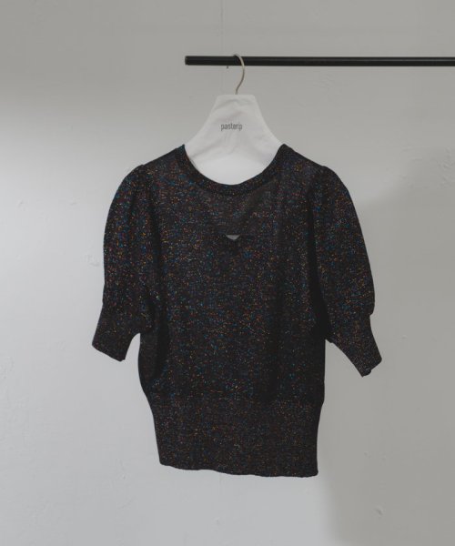 PAL OUTLET(パル　アウトレット)/【Pasterip】Glitter sheer knit Tee/img14