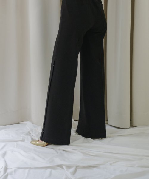 PAL OUTLET(パル　アウトレット)/【Pasterip】Jersey button slit pants/img04