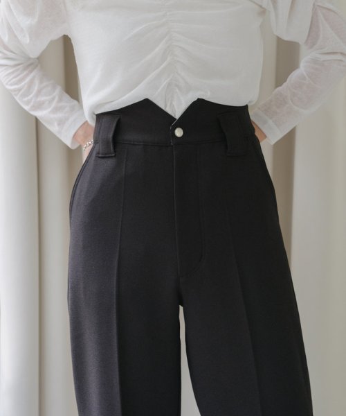 PAL OUTLET(パル　アウトレット)/【Pasterip】Jersey button slit pants/img05