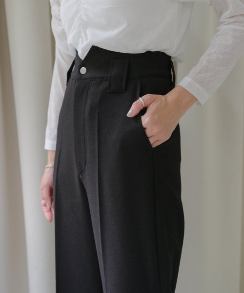 PAL OUTLET(パル　アウトレット)/【Pasterip】Jersey button slit pants/img06