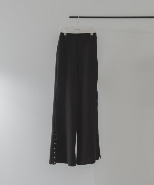 PAL OUTLET(パル　アウトレット)/【Pasterip】Jersey button slit pants/img16