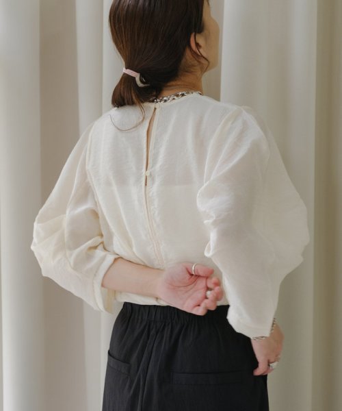 PAL OUTLET(パル　アウトレット)/【Pasterip】Satin back slit Tee/img03