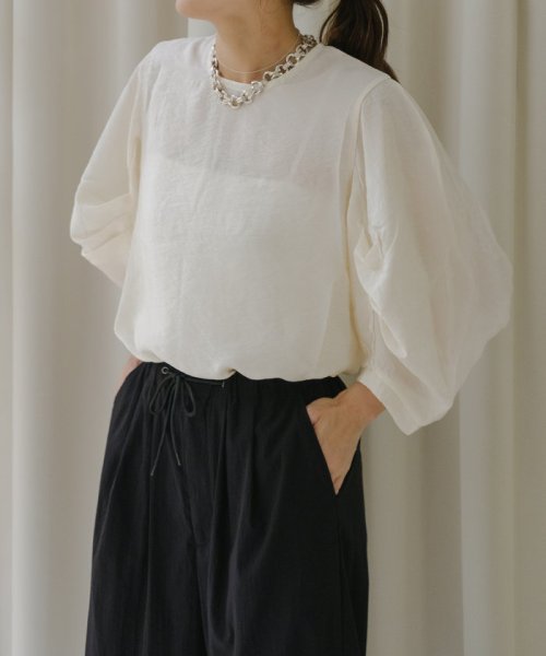 PAL OUTLET(パル　アウトレット)/【Pasterip】Satin back slit Tee/img05