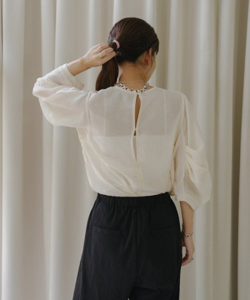 PAL OUTLET(パル　アウトレット)/【Pasterip】Satin back slit Tee/img08