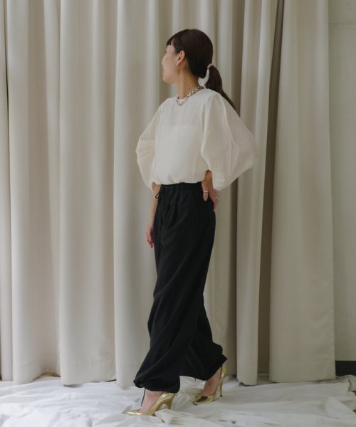 PAL OUTLET(パル　アウトレット)/【Pasterip】Satin back slit Tee/img13