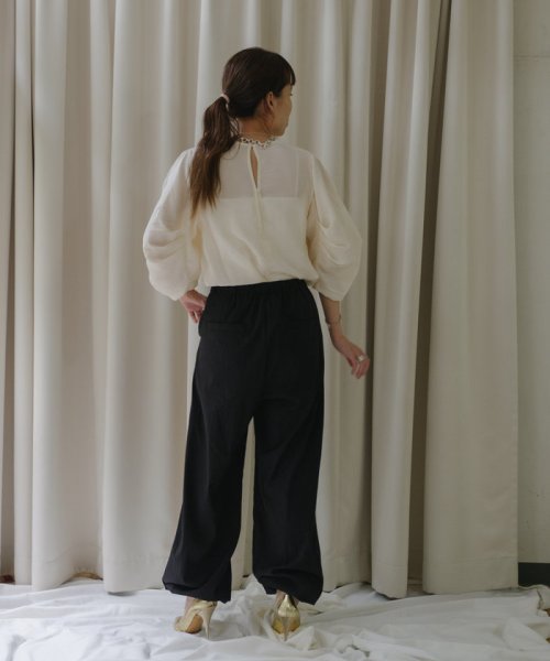 PAL OUTLET(パル　アウトレット)/【Pasterip】Satin back slit Tee/img15