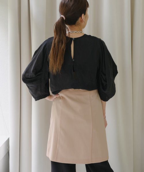 PAL OUTLET(パル　アウトレット)/【Pasterip】Satin back slit Tee/img30