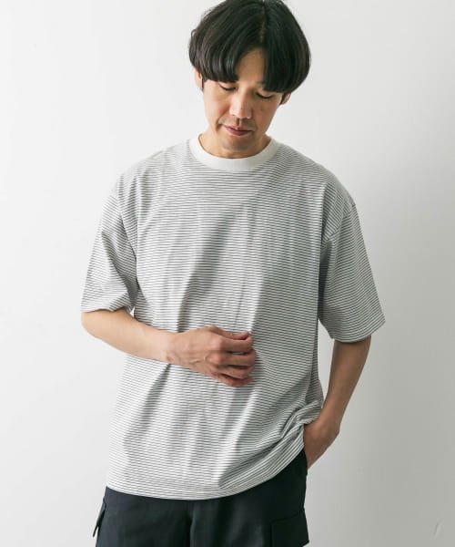 URBAN RESEARCH DOORS(アーバンリサーチドアーズ)/ミジンボーダーショートスリーブTシャツ/img02