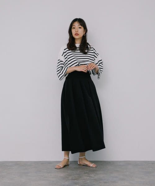 F by ROSSO　ウォッシャブルフレアスカート 人気・おすすめ｜使いやすい・旅行におすすめ 品質保証 全国発送 日本国内発送・最短翌日お届け