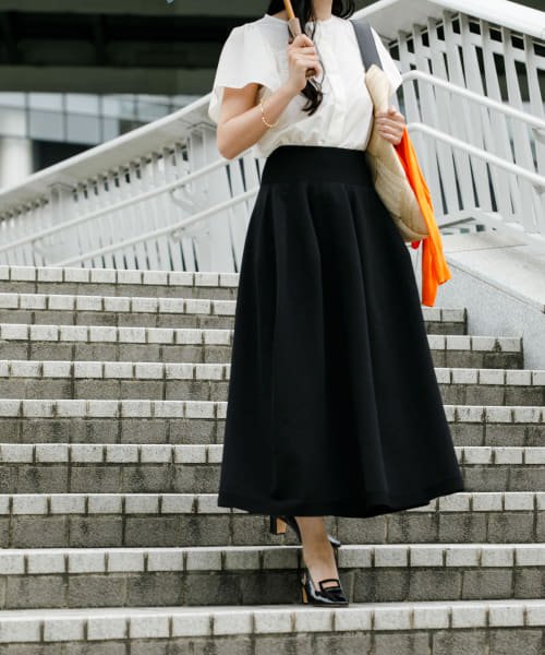 F by ROSSO　ウォッシャブルフレアスカート 人気・おすすめ｜使いやすい・旅行におすすめ 品質保証 全国発送 日本国内発送・最短翌日お届け