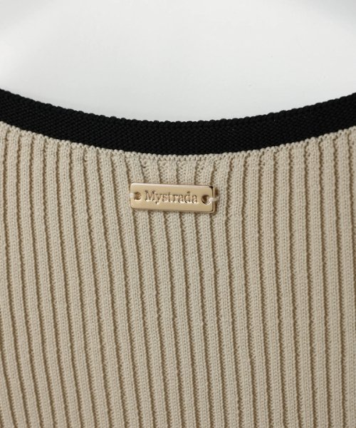 ホールガーメント配色ワンピ 予めご了承ください