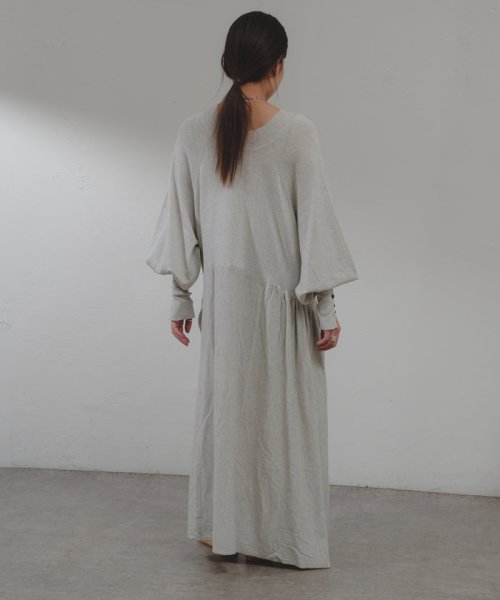PAL OUTLET(パル　アウトレット)/【Pasterip】Asymmetry loose knit dress/img01