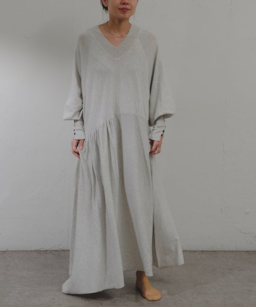 PAL OUTLET(パル　アウトレット)/【Pasterip】Asymmetry loose knit dress/img02