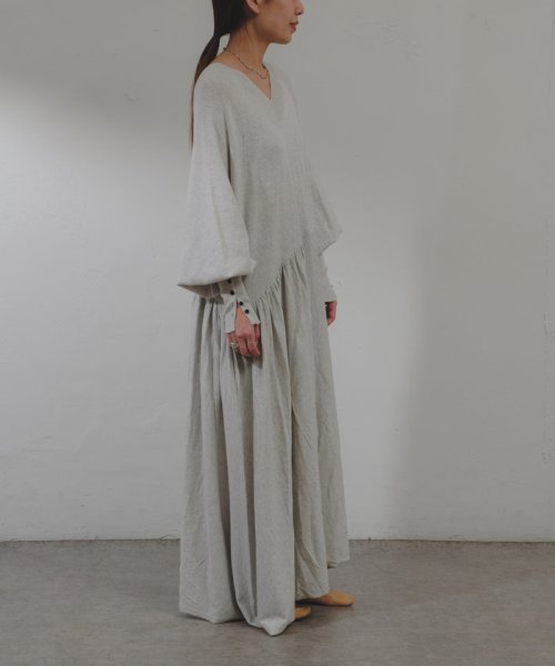 PAL OUTLET(パル　アウトレット)/【Pasterip】Asymmetry loose knit dress/img03