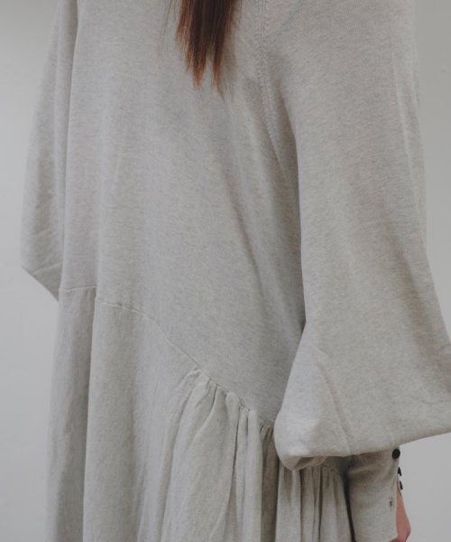 PAL OUTLET(パル　アウトレット)/【Pasterip】Asymmetry loose knit dress/img04