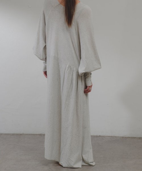 PAL OUTLET(パル　アウトレット)/【Pasterip】Asymmetry loose knit dress/img06