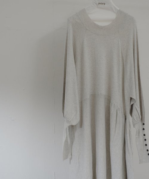 PAL OUTLET(パル　アウトレット)/【Pasterip】Asymmetry loose knit dress/img09