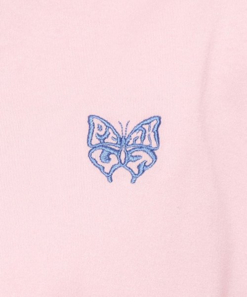 PINK-latte(ピンク　ラテ)/袖ラインリボンTシャツ[五分袖][クロップド丈]/img12