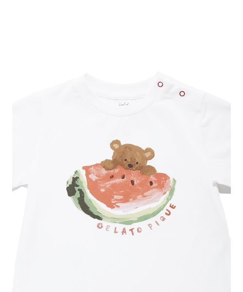 gelato pique Kids＆Baby(gelato pique Kids＆Baby)/【接触冷感】【BABY】フルーツアニマルワンポイントTシャツ/img06