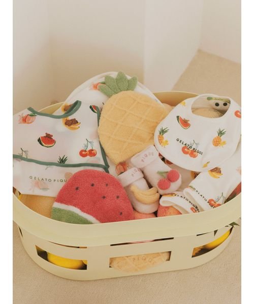 gelato pique Kids＆Baby(gelato pique Kids＆Baby)/【BABY】フルーツアニマル柄スタイ/img02