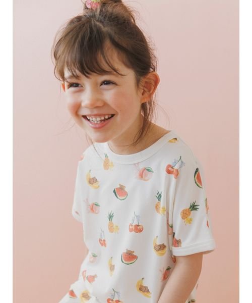 gelato pique Kids＆Baby(gelato pique Kids＆Baby)/【接触冷感】【KIDS】フルーツアニマル柄Tシャツ/img02