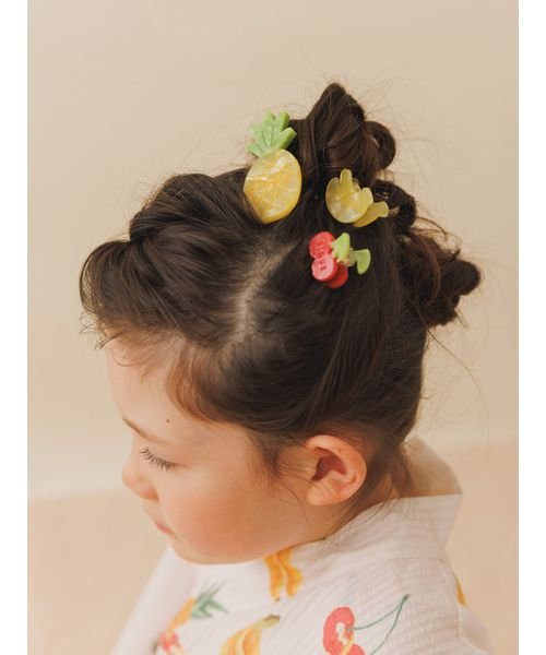 gelato pique Kids＆Baby(gelato pique Kids＆Baby)/【KIDS】フルーツヘアゴム＆ミニクリップセット/img01