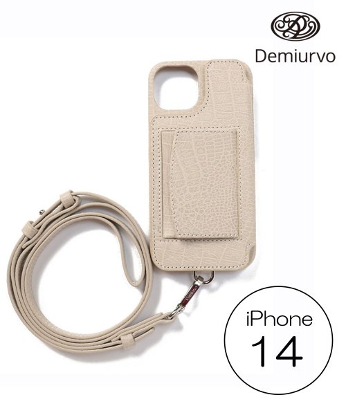 Demiu(Demiu)/【Demiu / デミュ】POCHE iPhone14  iPhoneケース アイフォンケース 手帳型 レザー 本革 牛革 ストラップ付/img31