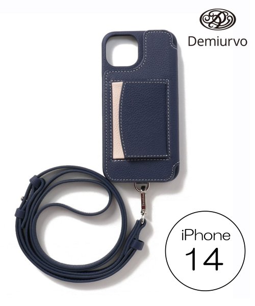 Demiu(Demiu)/【Demiu / デミュ】POCHE iPhone14  iPhoneケース アイフォンケース 手帳型 レザー 本革 牛革 ストラップ付/img35