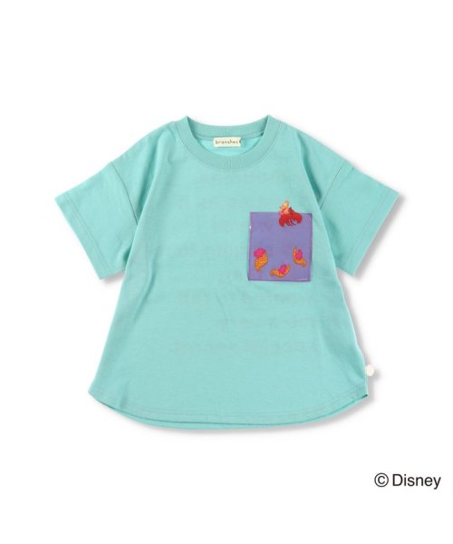 BRANSHES(ブランシェス)/【Disney】リトルマーメイド：PVCポケット半袖Tシャツ/img01