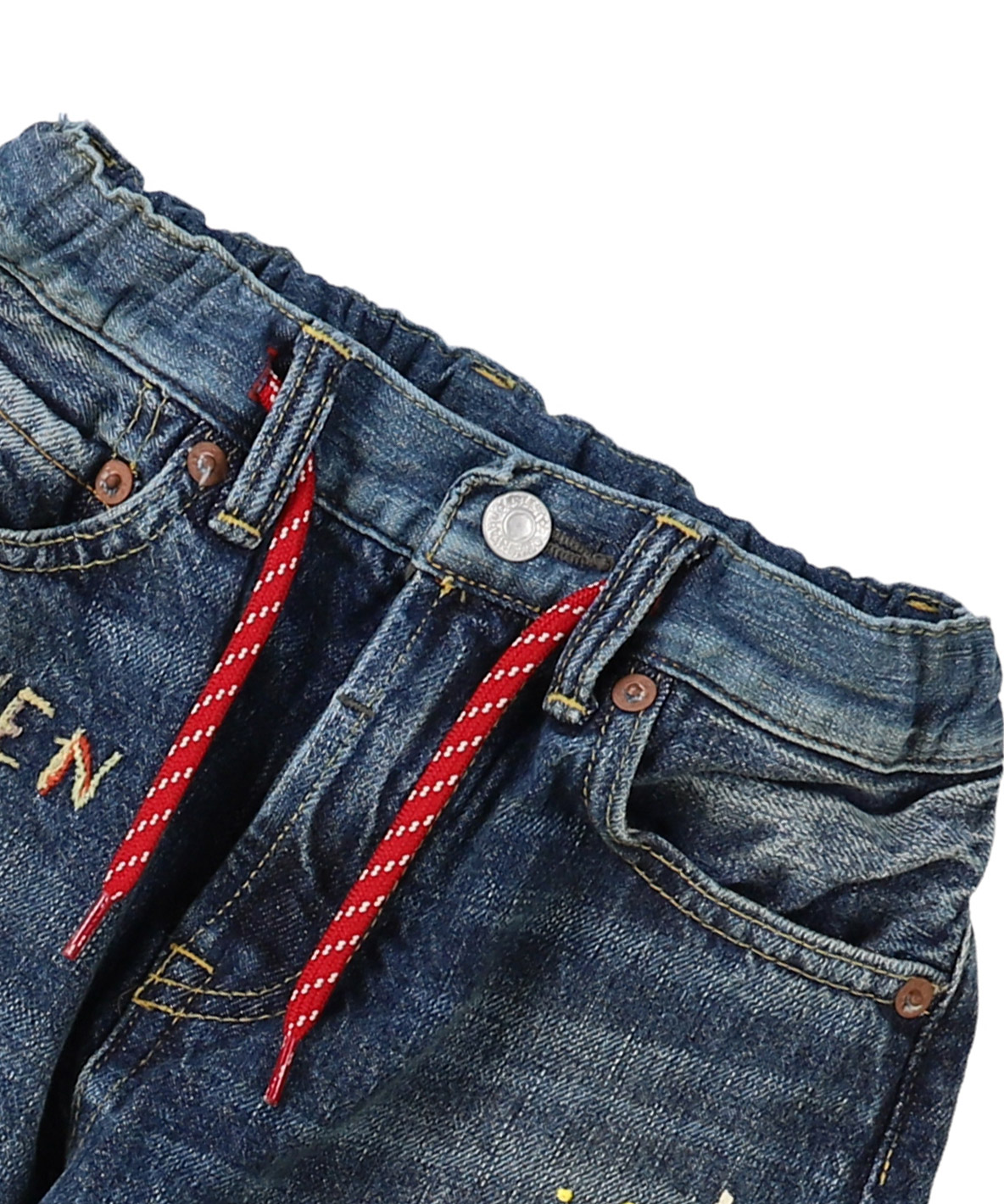 DENIMDUNGAREE12ozHOME MADEデニムラクガキイージー PN DENIM DUNGAREE 12ozHOME MADEデニム ラクガキ イージー パンツ
