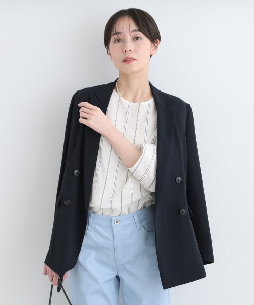 【こなれSETUP／裏なし／UVケア／吸水速乾】ダブルジャケット SETUP この製品は この効果は永久的ではありません