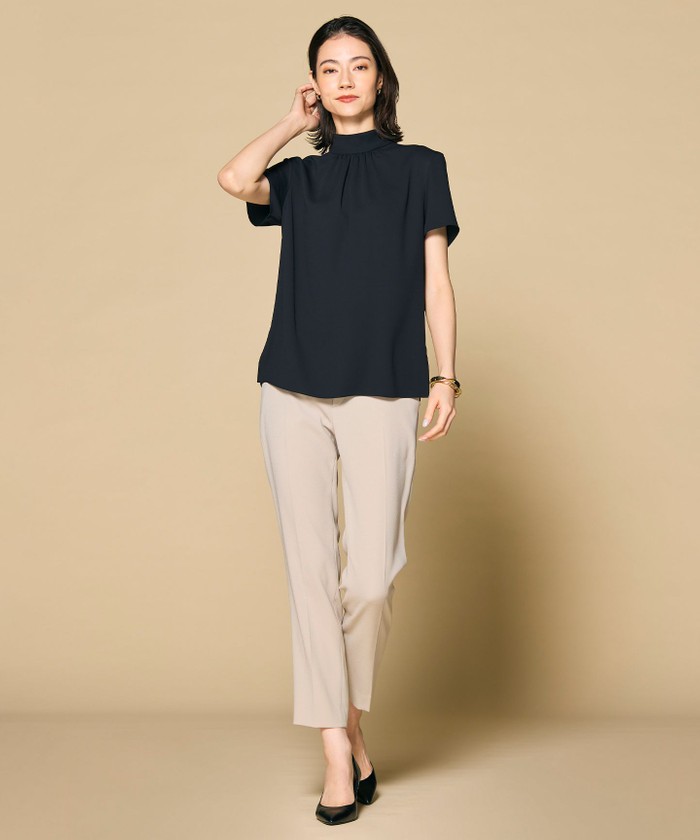 EVA / ハイネックハーフスリーブブラウス(505894100)｜阪急百貨店公式