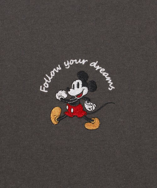 DISNEY(DISNEY)/【DISNEY/ディズニー】ミッキーマウスワンポイント刺繍Ｔシャツ/img10