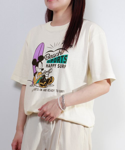 DISNEY(DISNEY)/【DISNEY/ディズニー】ミッキーマウスプリントＴシャツ/img01