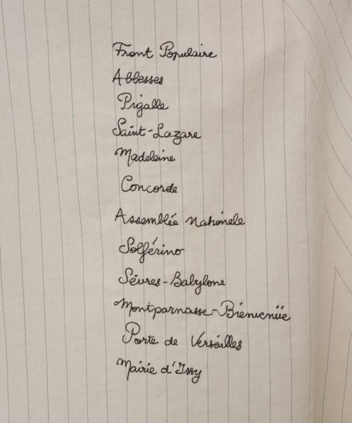 Metro de Paris刺繍ワンピース de