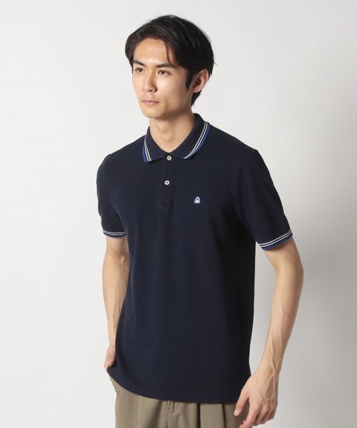 BENETTON (mens)(ベネトン（メンズ）)/ブランドロゴパッチ付きストレッチ半袖ポロシャツ/img22