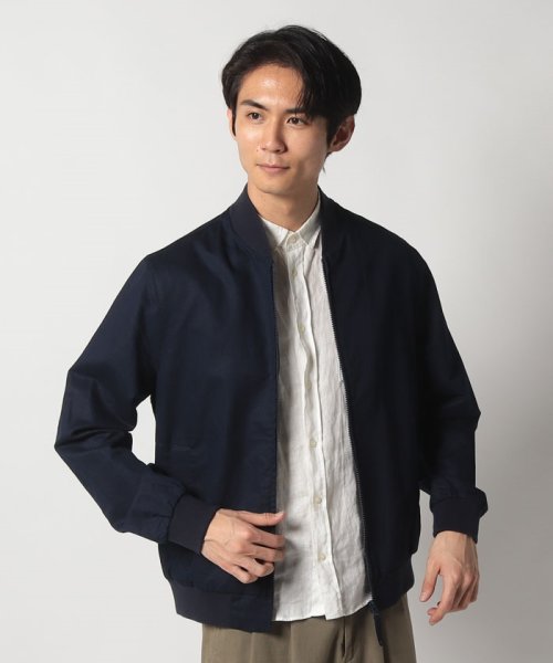 BENETTON (mens)(ベネトン（メンズ）)/リネン混ジップアップブルゾン/img11