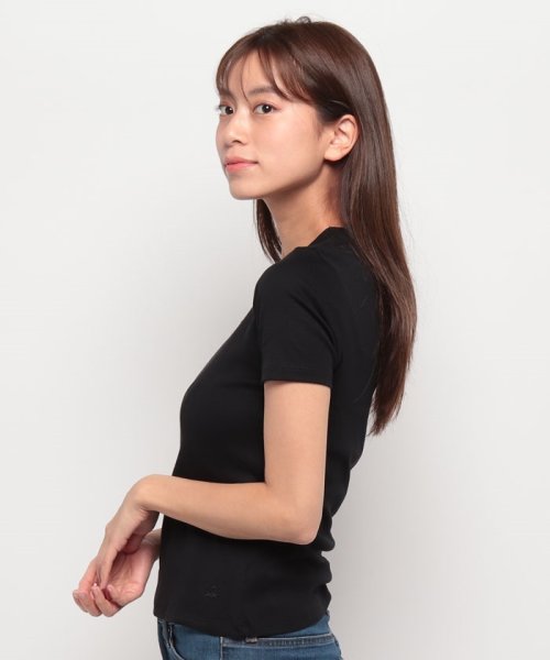 BENETTON (women)(ベネトン（レディース）)/ロゴ刺繍入りUネック半袖Tシャツ・カットソー/img05