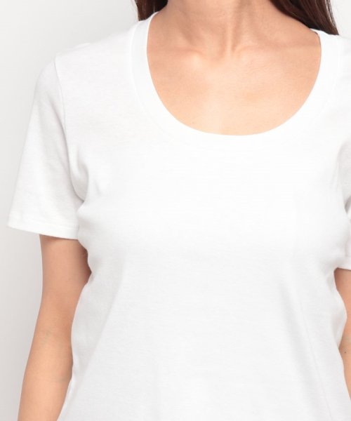 BENETTON (women)(ベネトン（レディース）)/ロゴ刺繍入りUネック半袖Tシャツ・カットソー/img15