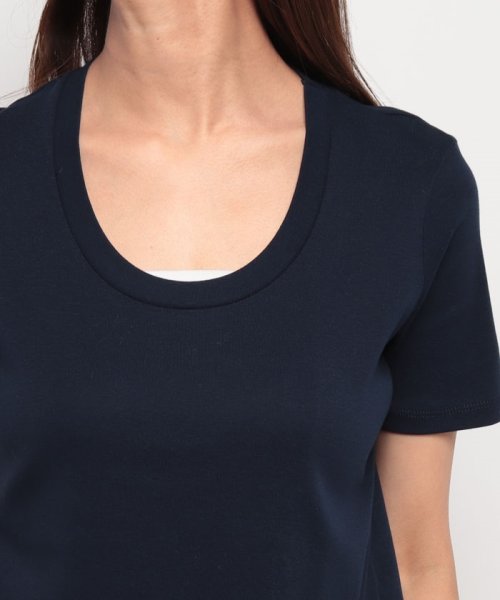 BENETTON (women)(ベネトン（レディース）)/ロゴ刺繍入りUネック半袖Tシャツ・カットソー/img36
