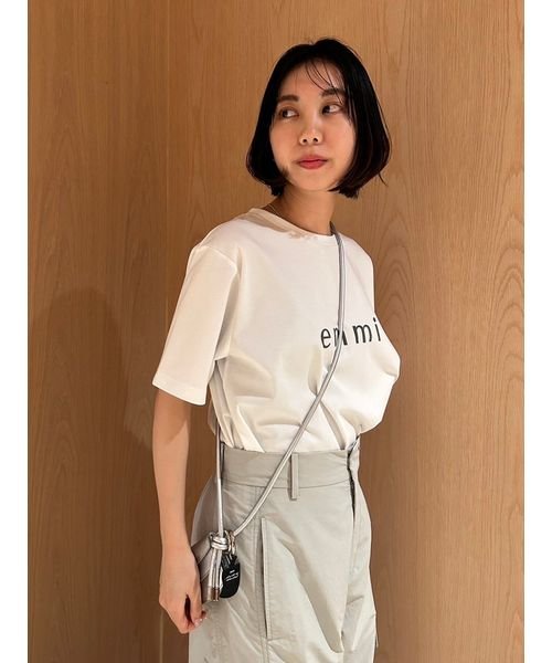 emmi atelier(emmi　atelier)/【ONLINE限定】eco emmiロゴバックシャンTシャツ/img18