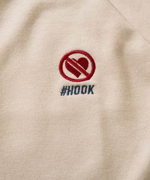 HOOK(HOOK（フック）)/HOOK －original－　配色ワンポイント刺繍飾りステッチサイドラインハーフジップ セットアップ可能/img30