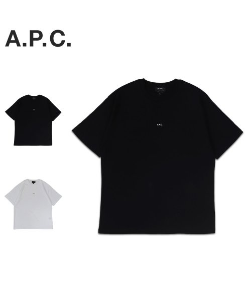 A.P.C.(アーペーセー)/A.P.C. アーペーセー Tシャツ 半袖 メンズ Kyle COEIO ブラック ホワイト 黒 白 COEIO－H26929/img01