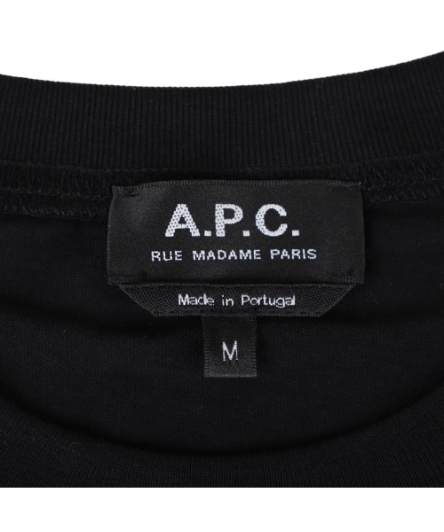 A.P.C.(アーペーセー)/A.P.C. アーペーセー Tシャツ 半袖 メンズ Kyle COEIO ブラック ホワイト 黒 白 COEIO－H26929/img07