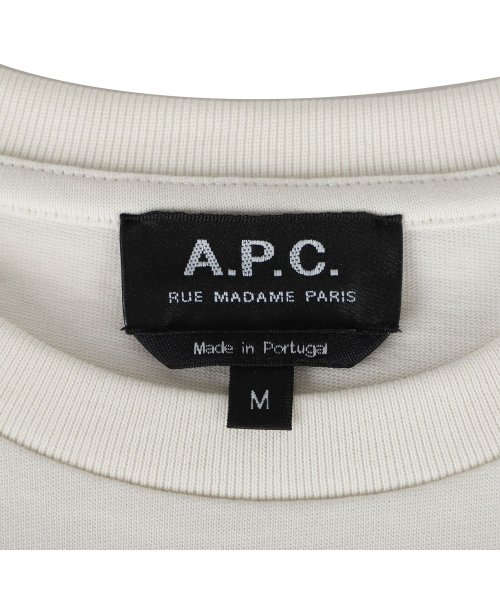 A.P.C.(アーペーセー)/A.P.C. アーペーセー Tシャツ 半袖 メンズ ISAAC オフ ホワイト ダーク ネイビー COEZC－H26327/img07