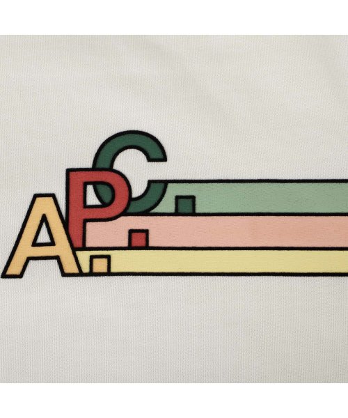 A.P.C.(アーペーセー)/A.P.C. アーペーセー Tシャツ 半袖 メンズ ISAAC オフ ホワイト ダーク ネイビー COEZC－H26327/img08