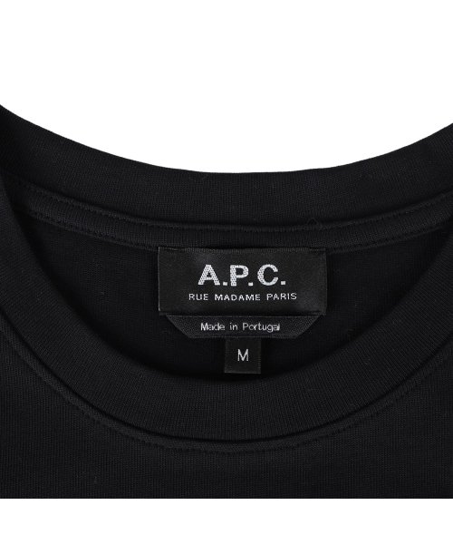 A.P.C.(アーペーセー)/A.P.C. アーペーセー Tシャツ 半袖 メンズ RAYMOND ブラック ホワイト 黒 白 COEZC－H26840/img04